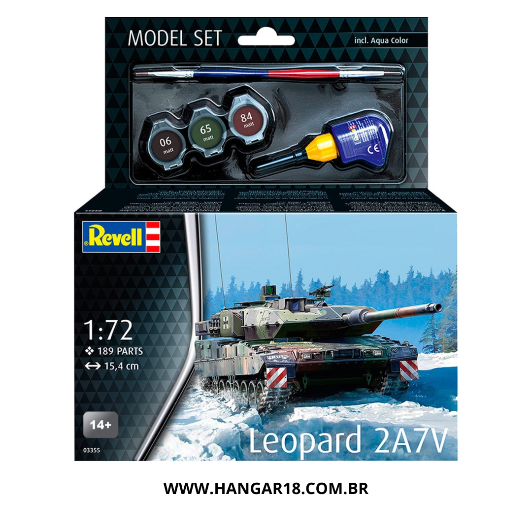 TANQUE GUERRA LEOPARD 2A7V 1/72 MODEL SET