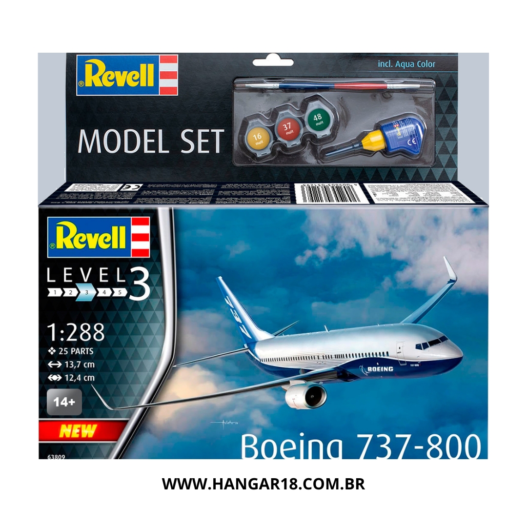AVIÃO BOEING 737-800 1/288 REVELL REV3809